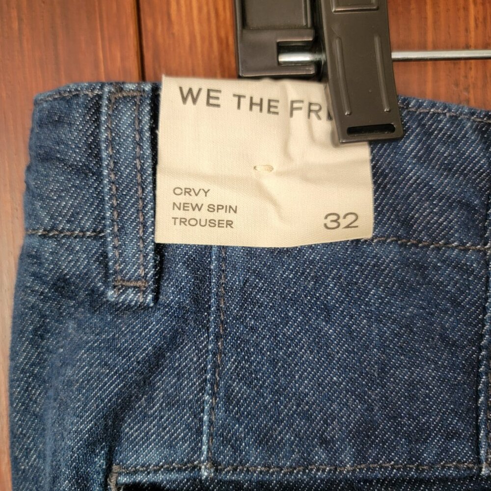 We The Free CRVY New Spin Trouser Jeans 32 Short Outerspace Dark Wash $148 NWT - Picture 6 of 12